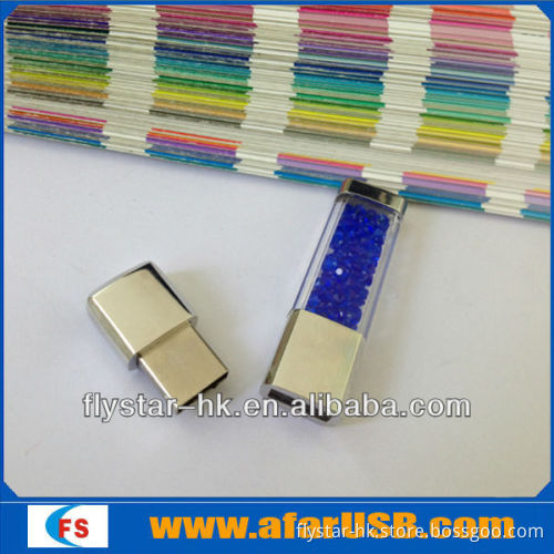 crystal pendant usb pen drive, 2013 crystal usb flash drive